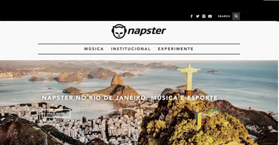 Napster lança blog com playlists exclusivas para a Rio 2016